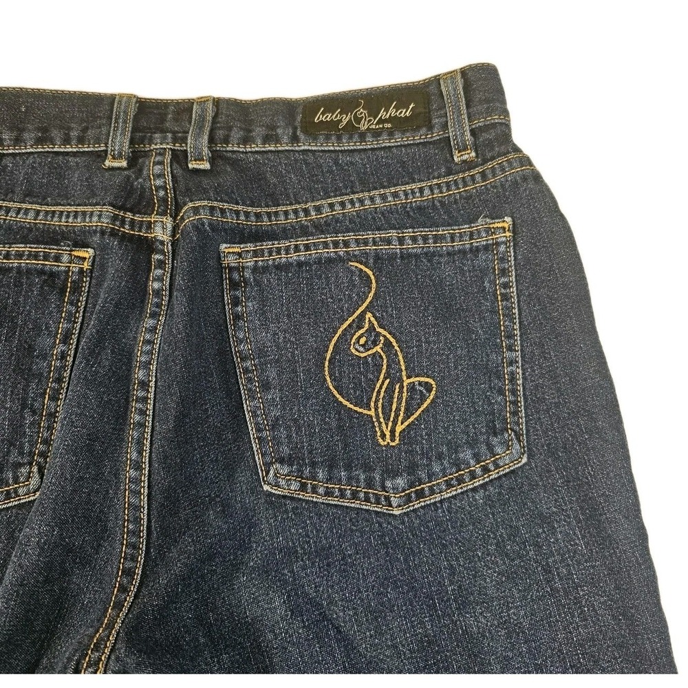 Vintage Baby Phat‎ Y2K Dark Wash Denim Jeans Size 9 Junior USA